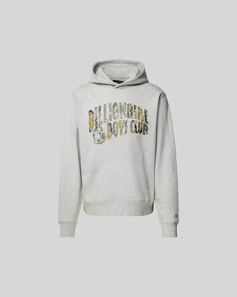 Billionaire Boys Club Hoodie mit Label-Print Hellgrau