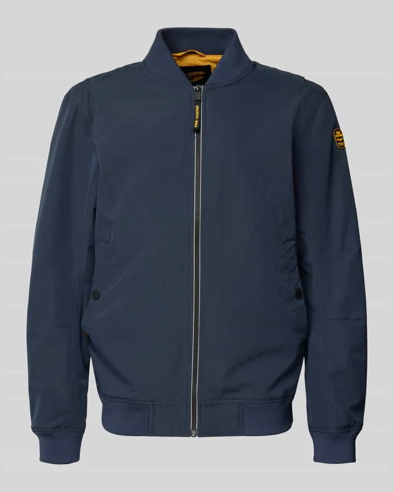 PME Legend Bomberjacke mit Reißverschluss und Eingrifftaschen Marine