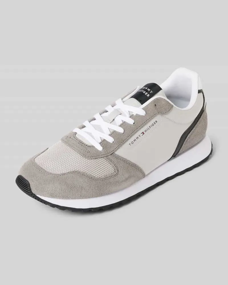 Tommy Hilfiger Sneaker mit Schnürverschluss Hellgrau