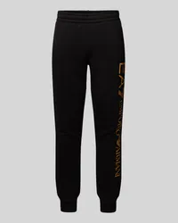 EA7 Regular Fit Sweatpants mit elastischem Bund Black