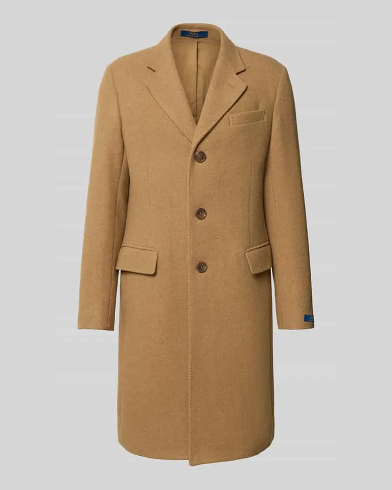 Ralph Lauren Regular Fit Mantel aus Woll-Mix Camel