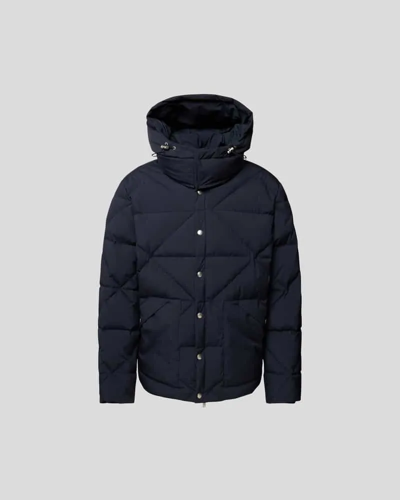 LARDINI Steppjacke mit Eingrifftaschen Dunkelblau