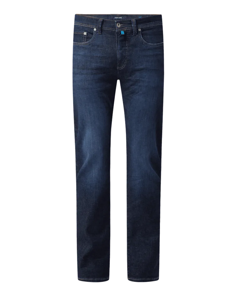 Pierre Cardin Tapered Fit Jeans mit Stretch-Anteil Modell 'Lyon' - 'Futureflex Dunkelblau