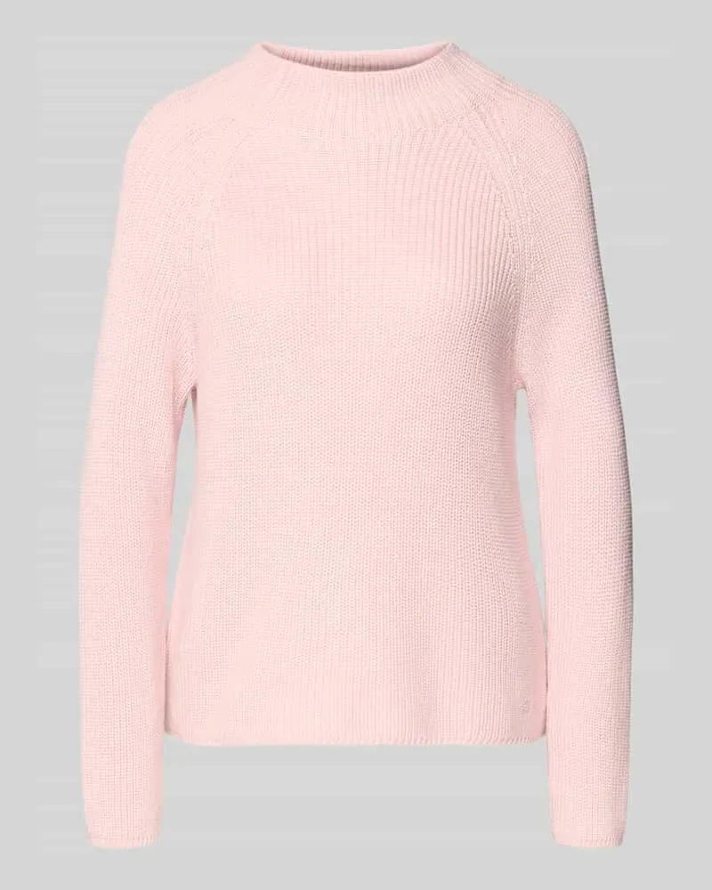 monari Strickpullover mit Stehkragen Rosa