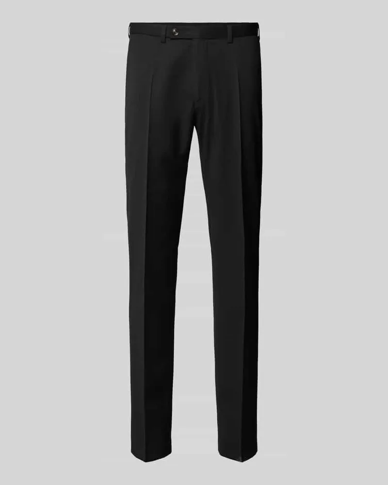 Digel Slim Fit Anzughose mit Bügelfalten Modell 'Move Apollo Black