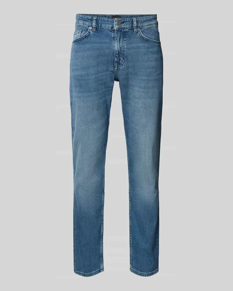HUGO BOSS Regular Fit Jeans im 5-Pocket-Design Jeansblau