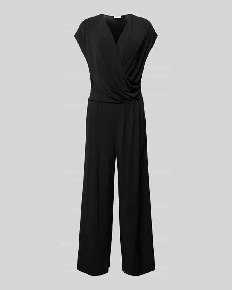 Vera Mont Jumpsuit in Wickel-Optik Black