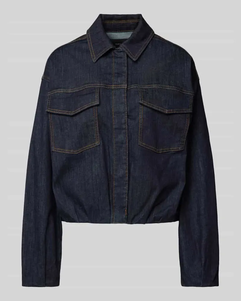 OPUS Jeansjacke mit Umlegekragen Modell 'Jokana Jeansblau