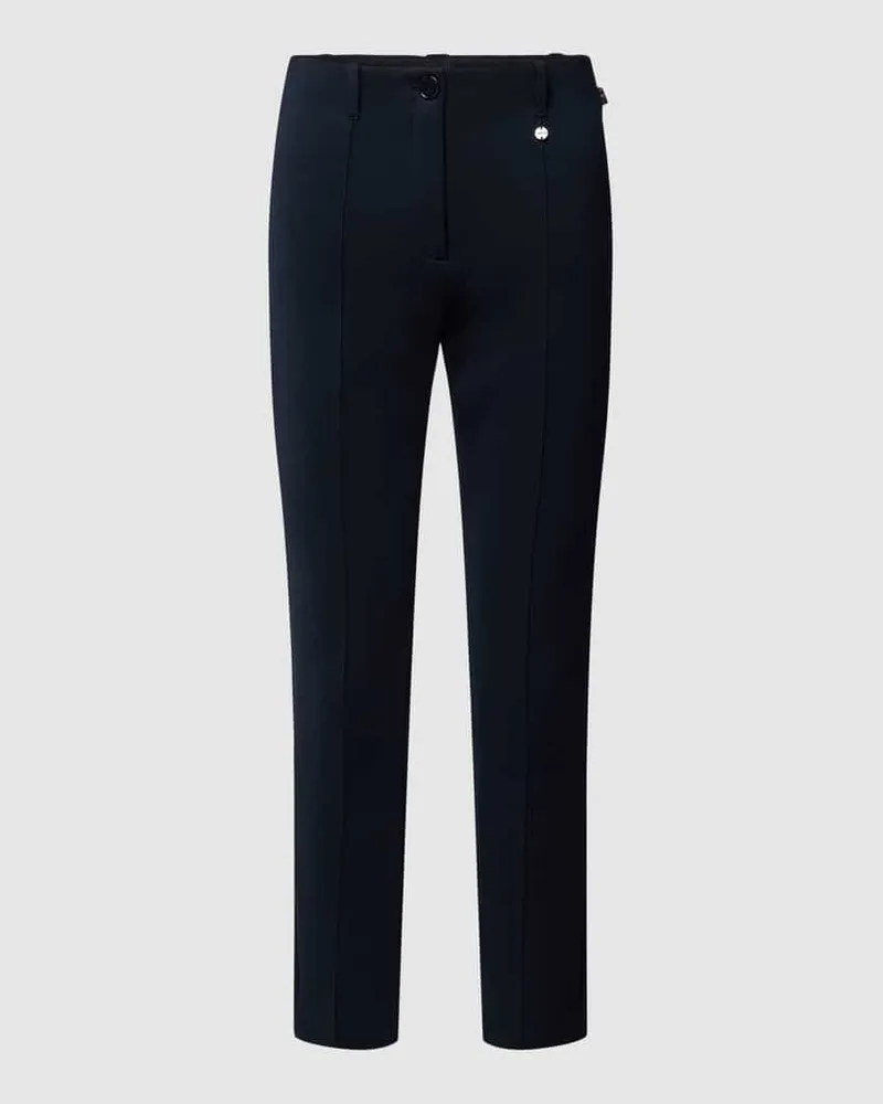 Marc Cain Hose mit Ziernähten Marine