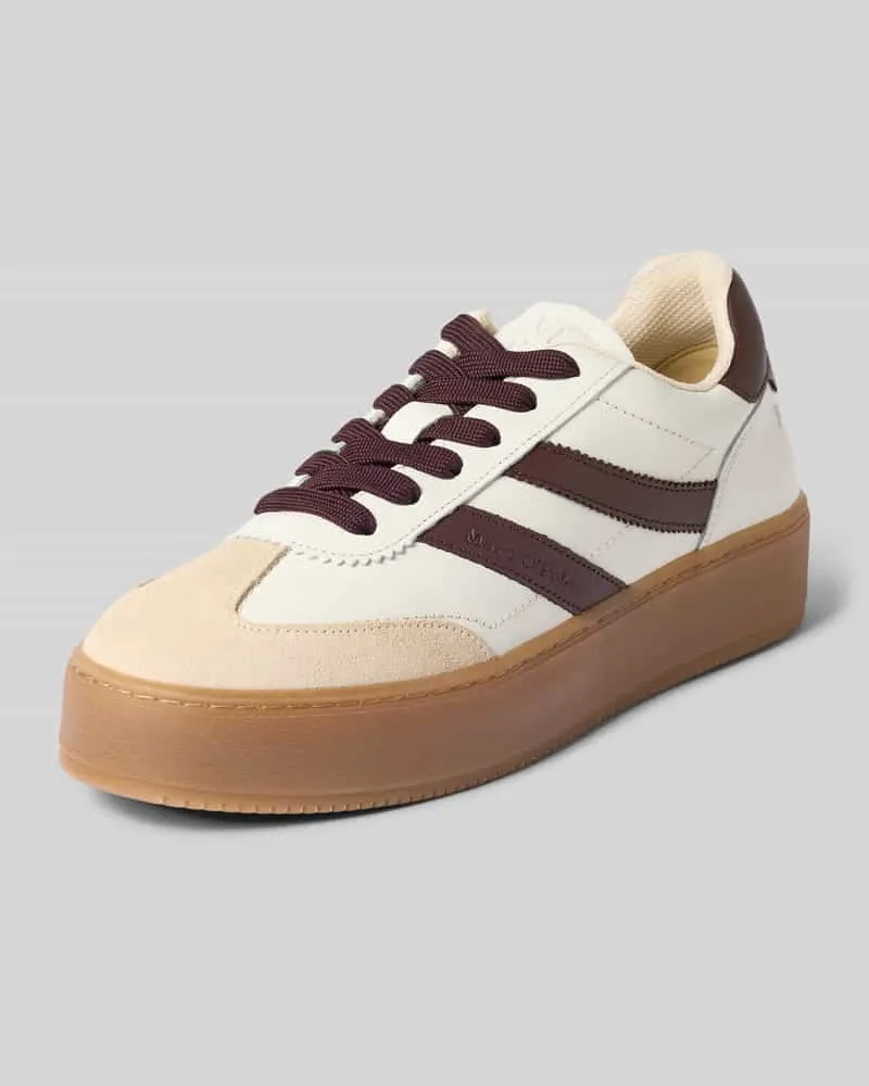 Marc O'Polo Sneaker aus echtem Rindsleder Modell 'Edith 2 Offwhite