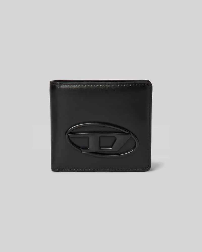 Diesel Portemonnaie mit Label-Detail Black