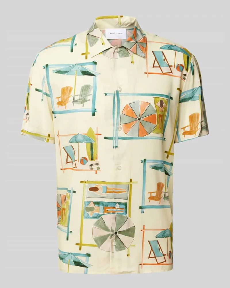 Baldessarini Slim Fit Freizeithemd mit 1/2-Arm Modell 'Easy Sand