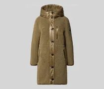 Teddy Mantel mit Kapuze und Eingrifftaschen Modell 'HAZEL