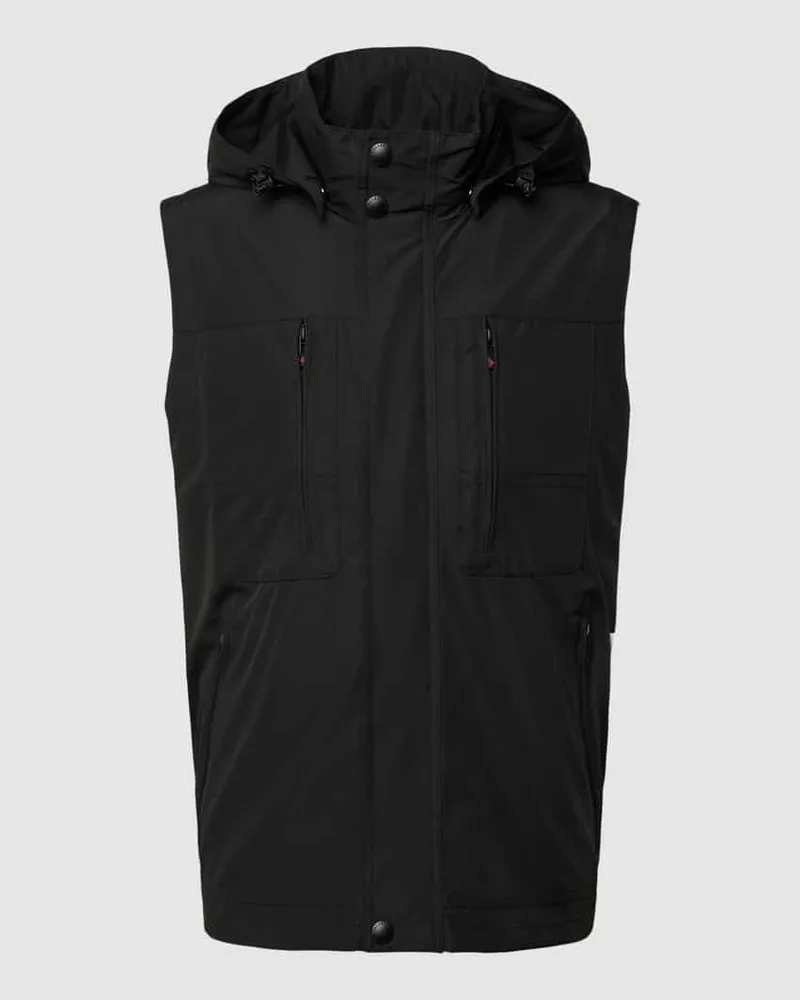 Wellensteyn Funktionsweste mit Reißverschlusstaschen Black
