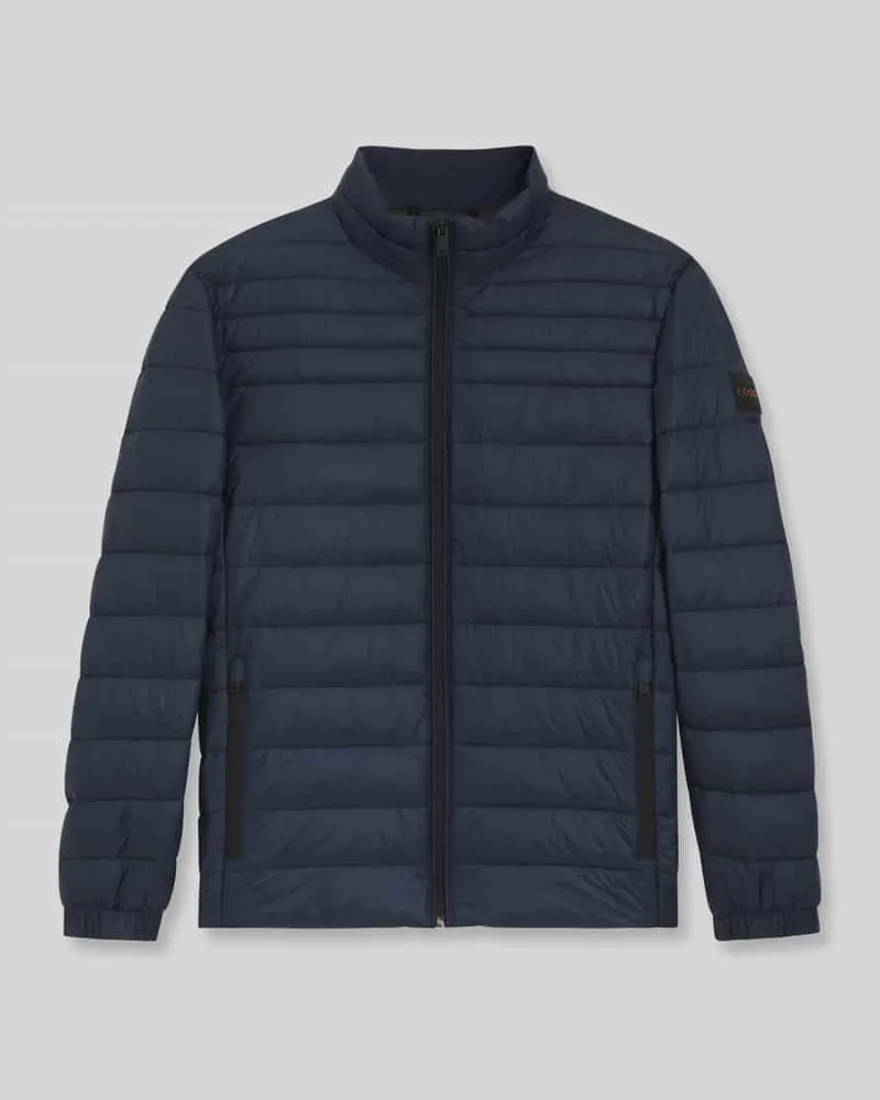 HUGO BOSS Regular Fit Steppjacke mit Reißverschlusstaschen Modell 'Oden2 Marine