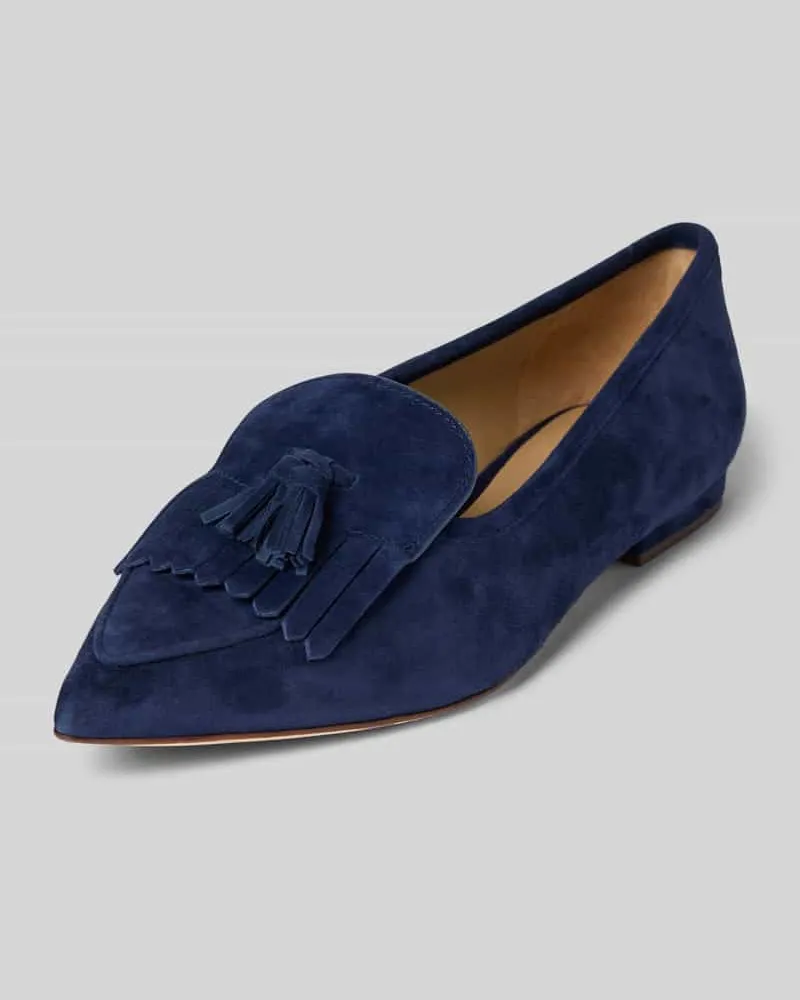 Ralph Lauren Ballerinas aus Leder Modell 'LONDYN Marine