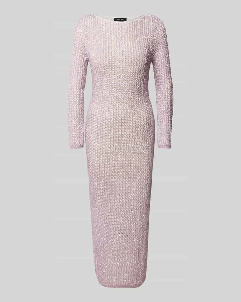 Marc Cain Strickkleid mit U-Boot-Ausschnitt Flieder