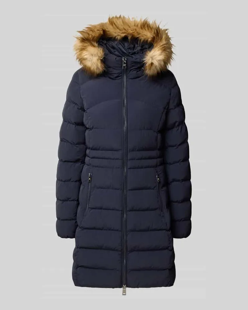 Superdry. Steppmantel mit Zweiwege-Reißverschluss Marine