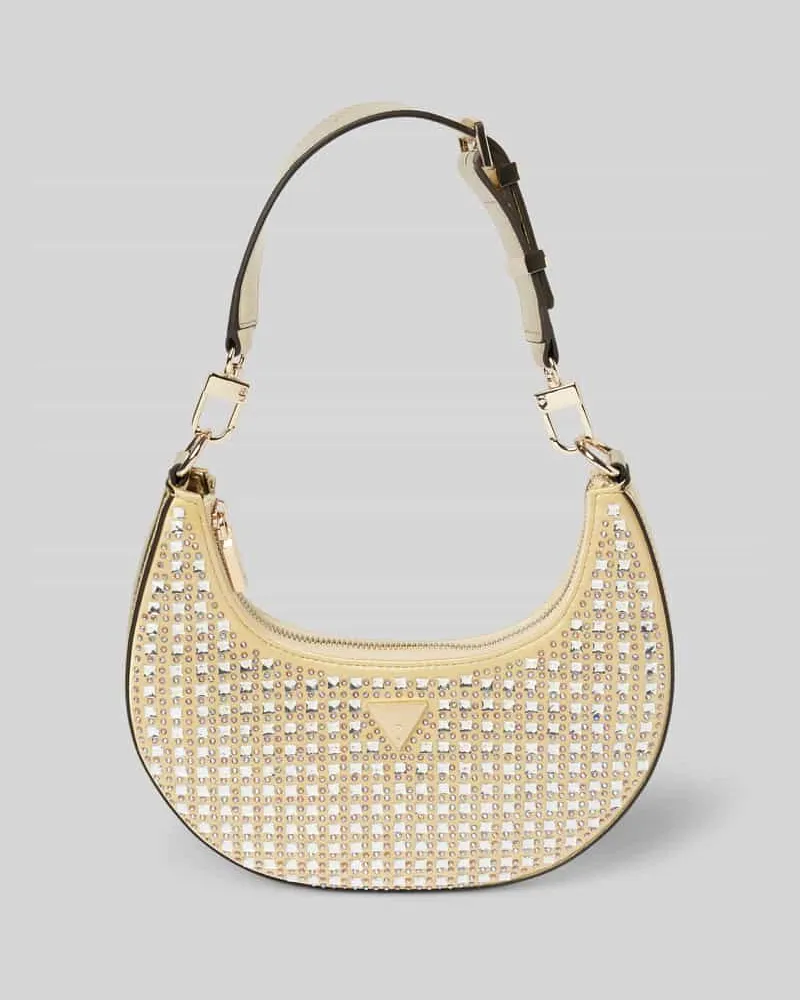 Guess Handtasche mit Ziersteinbesatz Modell 'LUA SMALL Gold