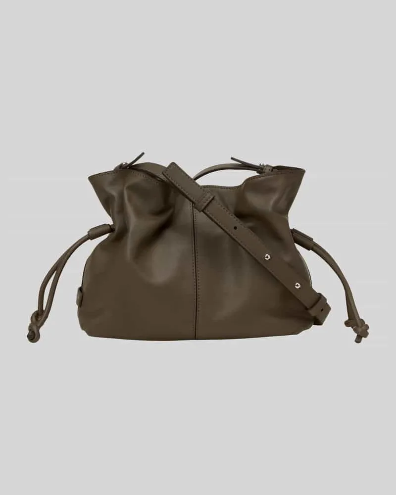 Marc O'Polo Umhängetasche aus echtem Leder Taupe