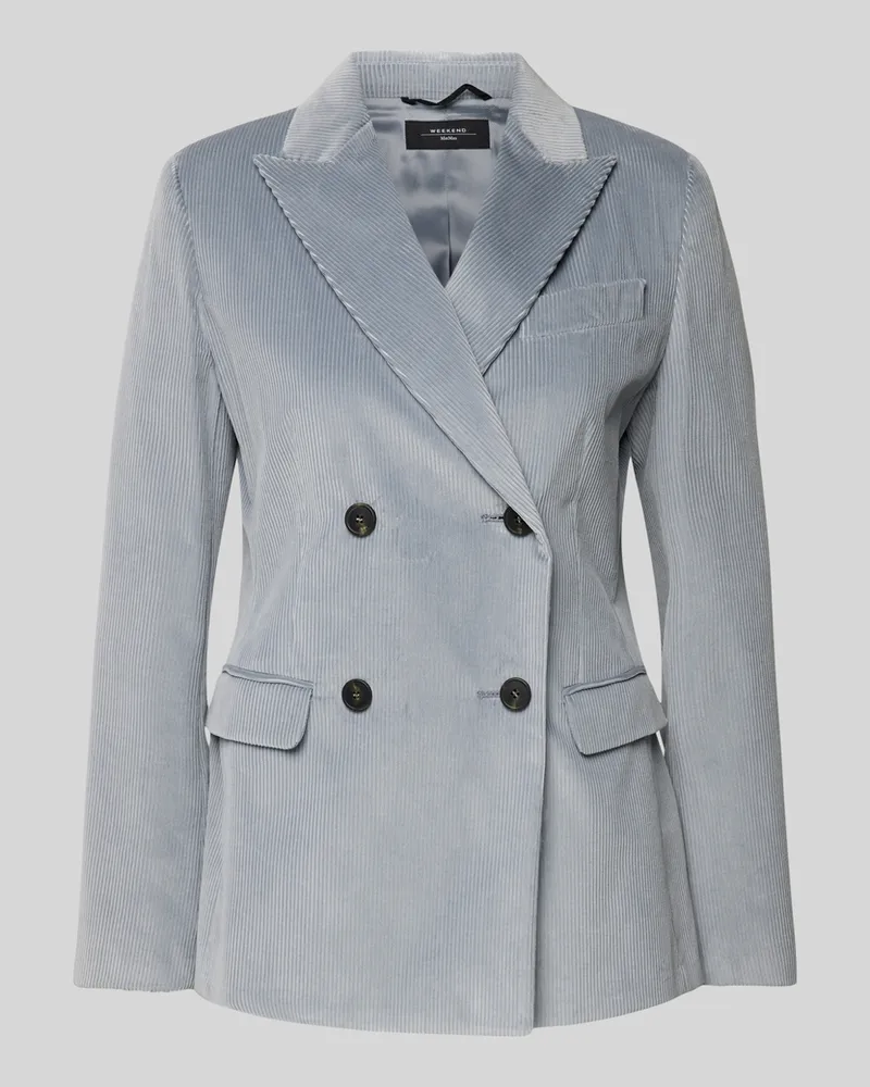 Max Mara Blazer mit Reverskragen Modell 'KATANGA Hellblau