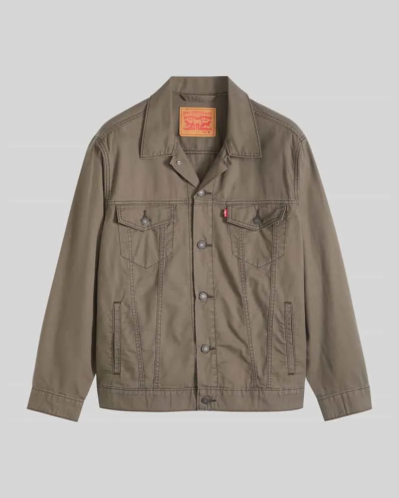 Levi's Relaxed Fit Jacke aus Baumwoll-Leinen-Mix von Mittelbraun