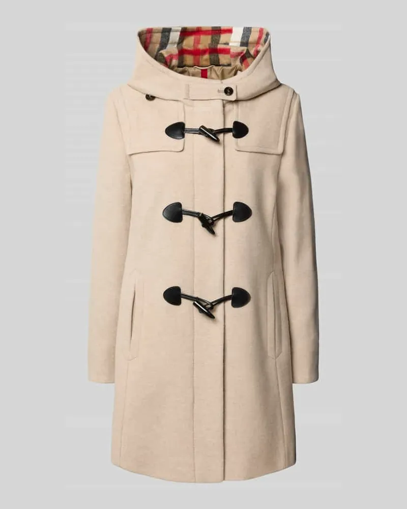 Gil Bret Wolljacke mit Kapuze Beige