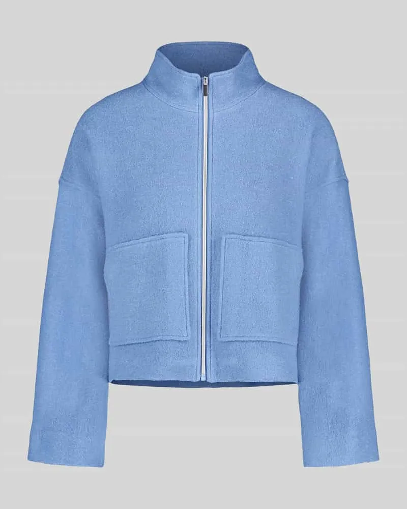 Betty Barclay Oversized Kurzblazer aus Viskose-Woll-Mix Sky