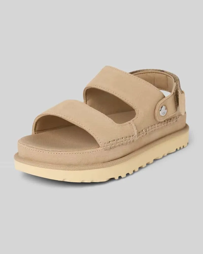 UGG Sandalette aus Leder Modell 'GOLDENSTAR GLIDE Sand