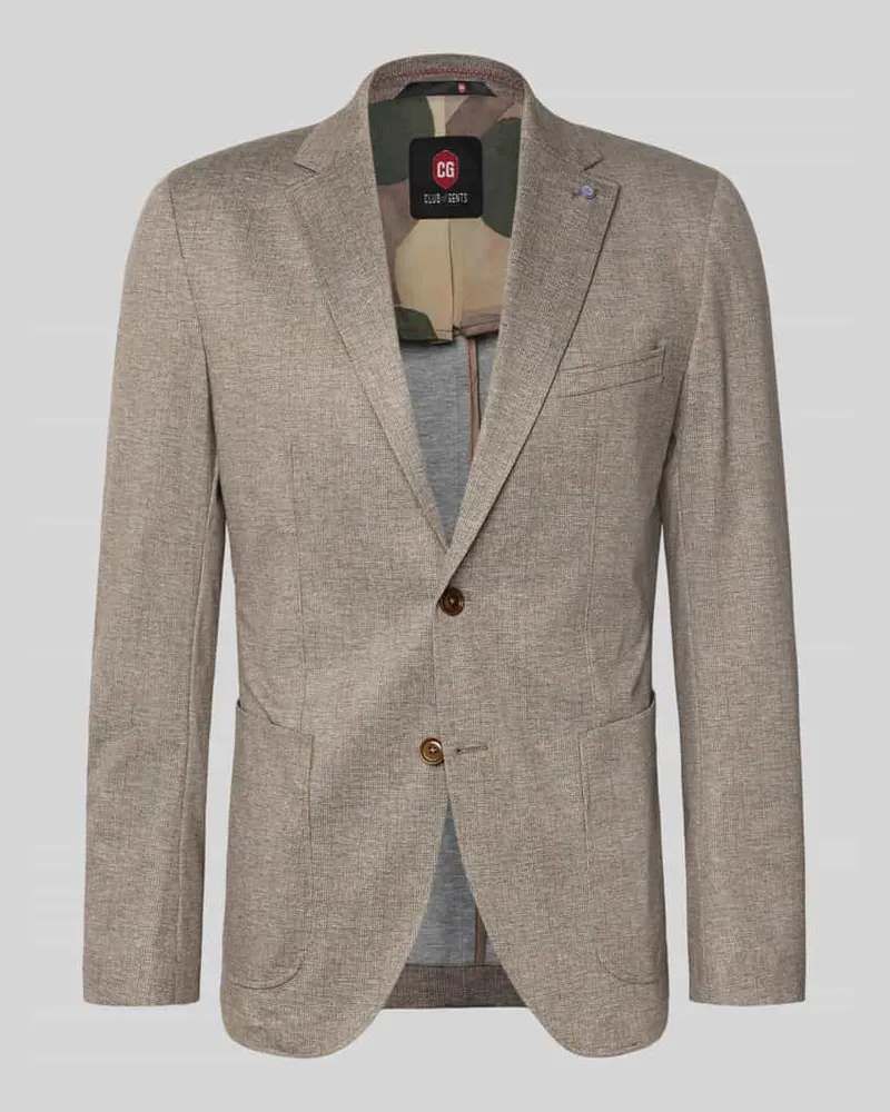 CG 2-Knopf-Sakko mit Reverskragen Modell 'Carter Beige
