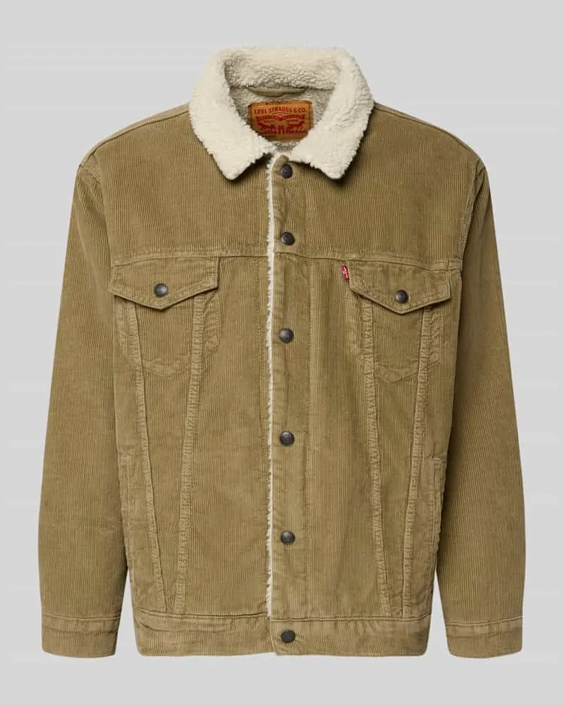 Levi's Jacke mit Druckknopfleiste Sand