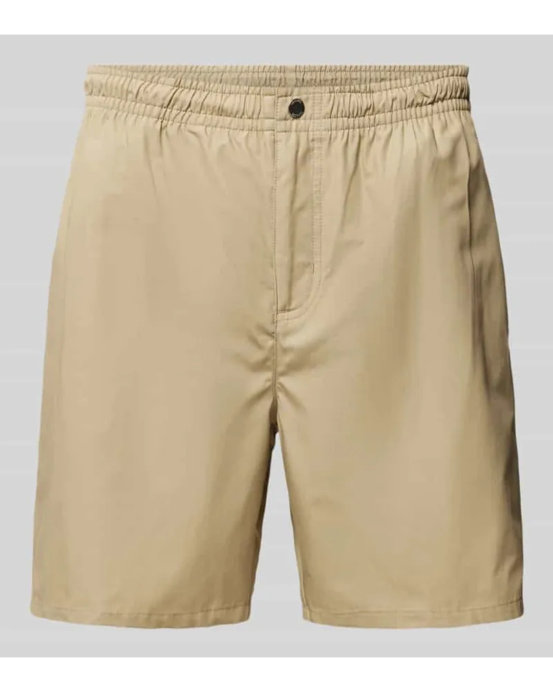 Lacoste Shorts mit elastischem Bund Beige