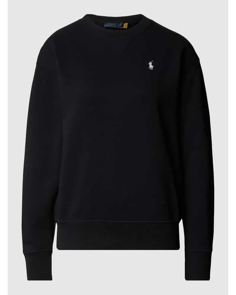 Ralph Lauren Sweatshirt mit Label-Stitching Black