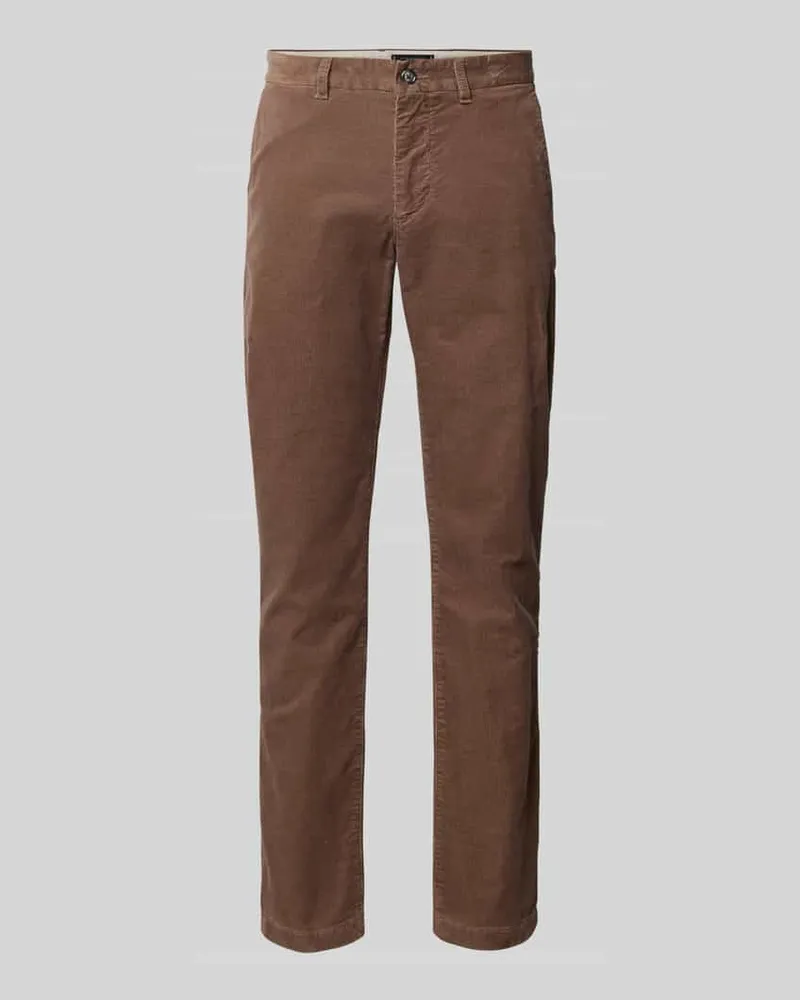 Tommy Hilfiger Straight Leg Cordhose aus Baumwoll-Mix Modell 'DENTON Beige