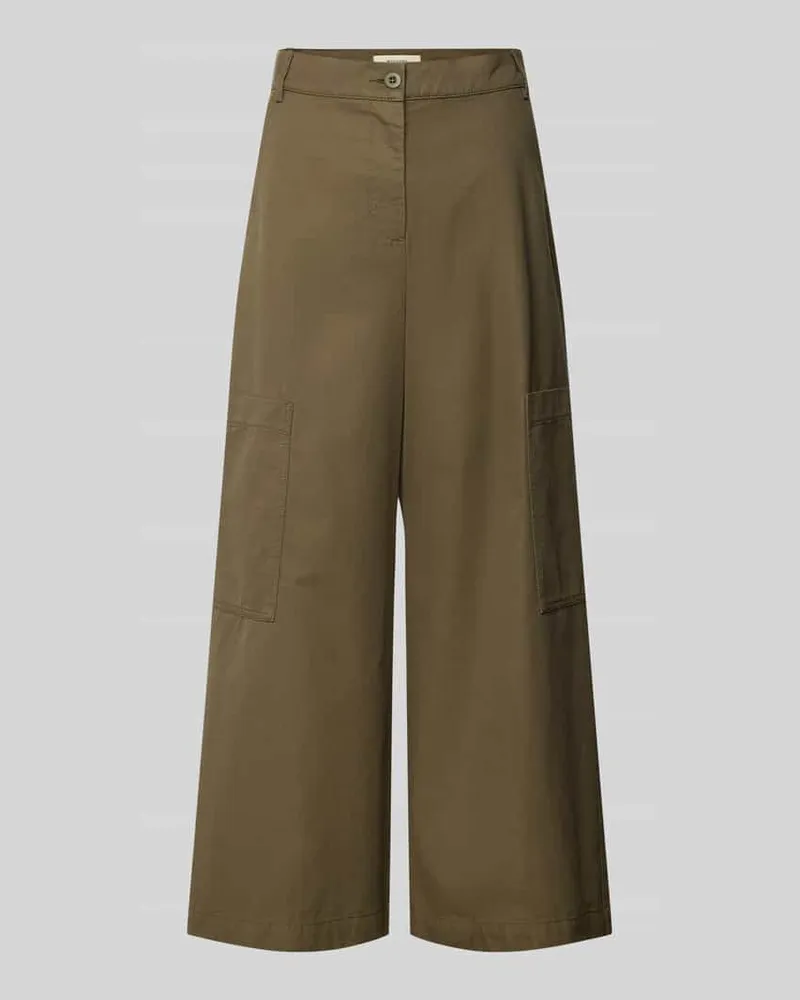 Max Mara Hose mit Cargotaschen Modell 'QUIZ Khaki