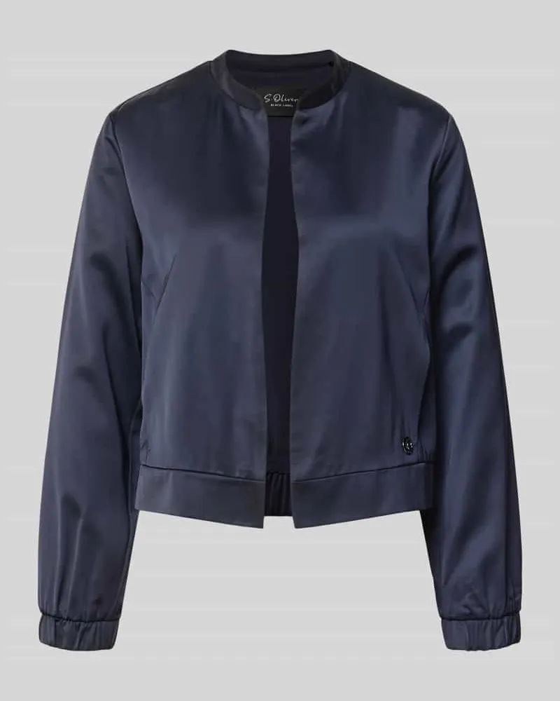 S.Oliver Slim Fit Blazer aus Viskose-Mix Marine