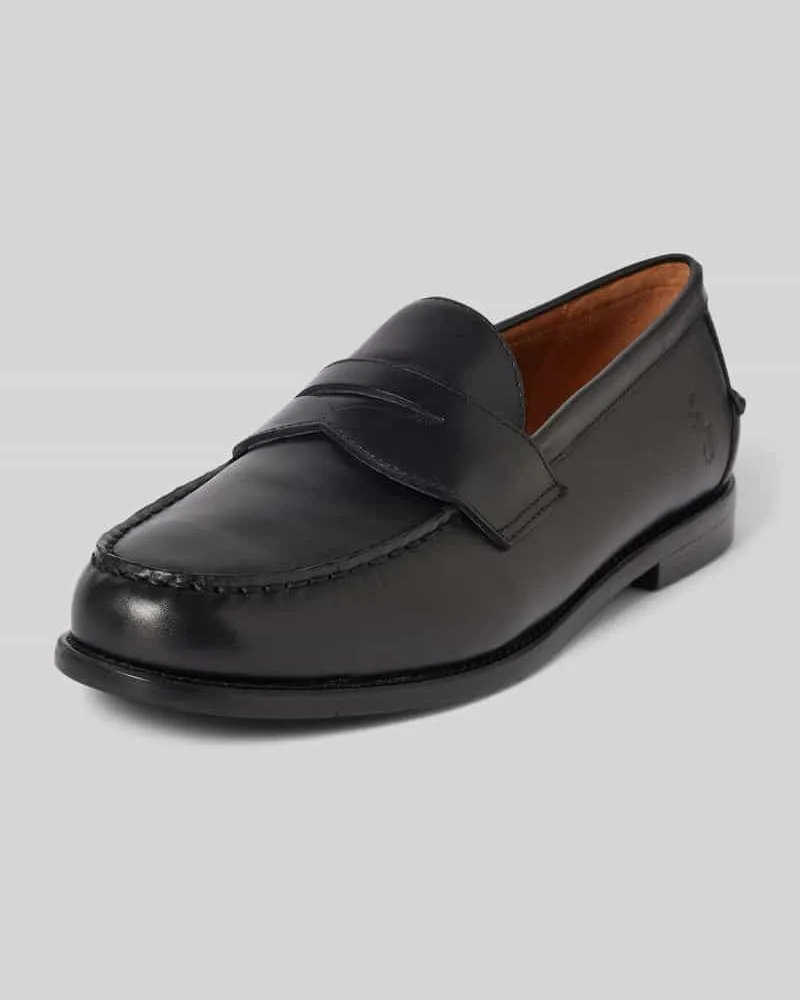 Ralph Lauren Penny-Loafer aus echtem Leder Modell 'ALSTON Black