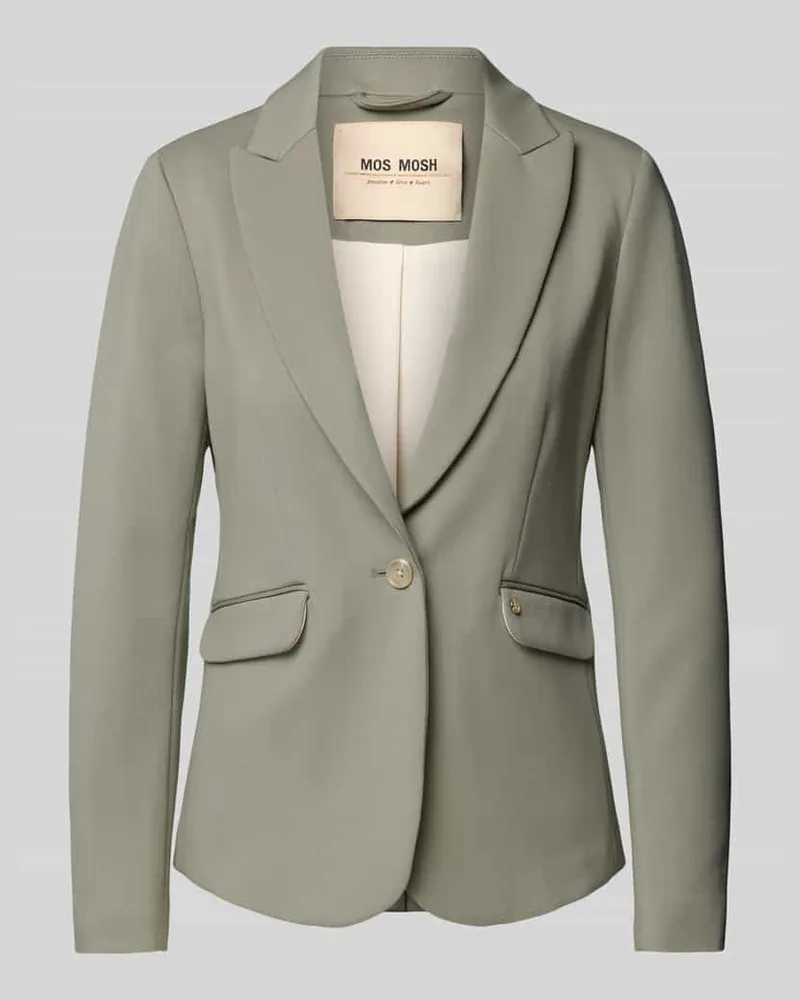 Mos Mosh Blazer mit Label-Applikation Modell 'BLAKE VIENNA Oliv
