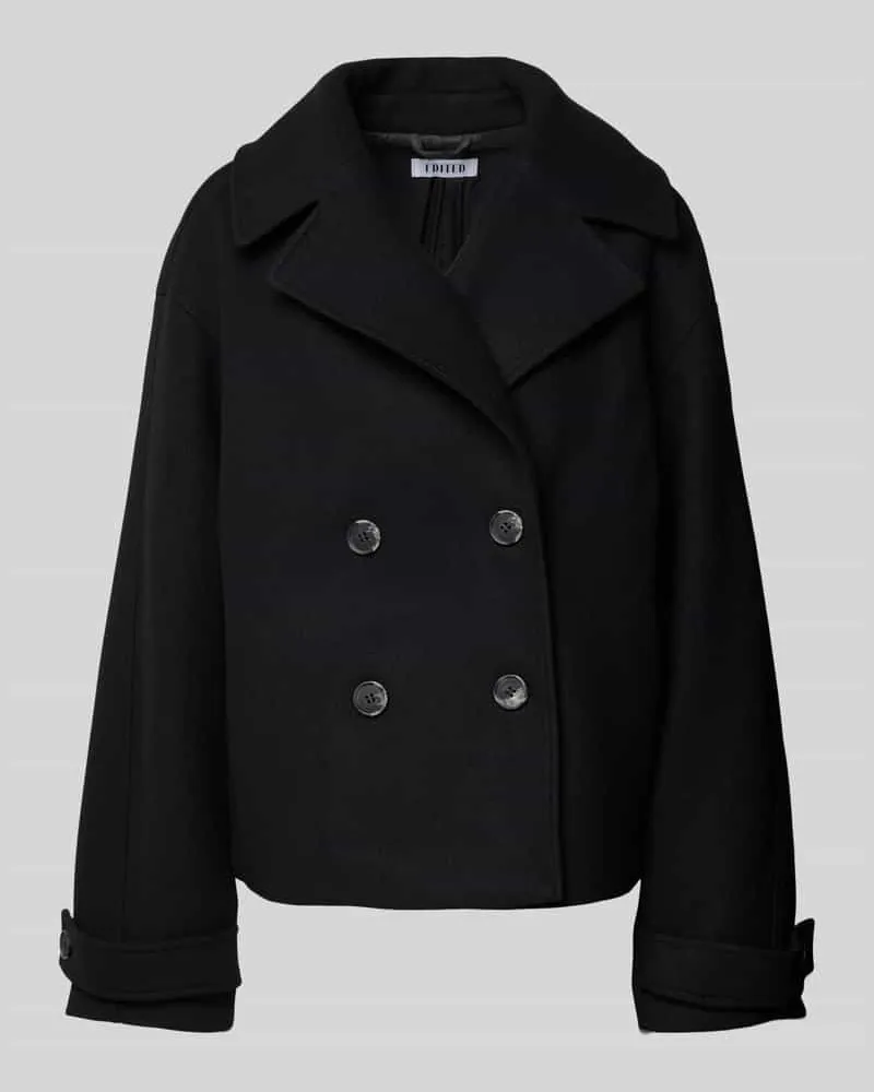 EDITED Jacke mit Reverskragen Modell 'Alica Black