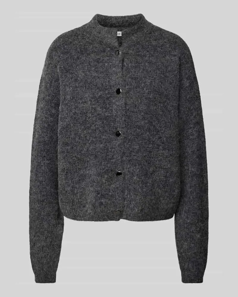 Gestuz Cardigan mit Turtleneck Modell 'Alpha Anthrazit