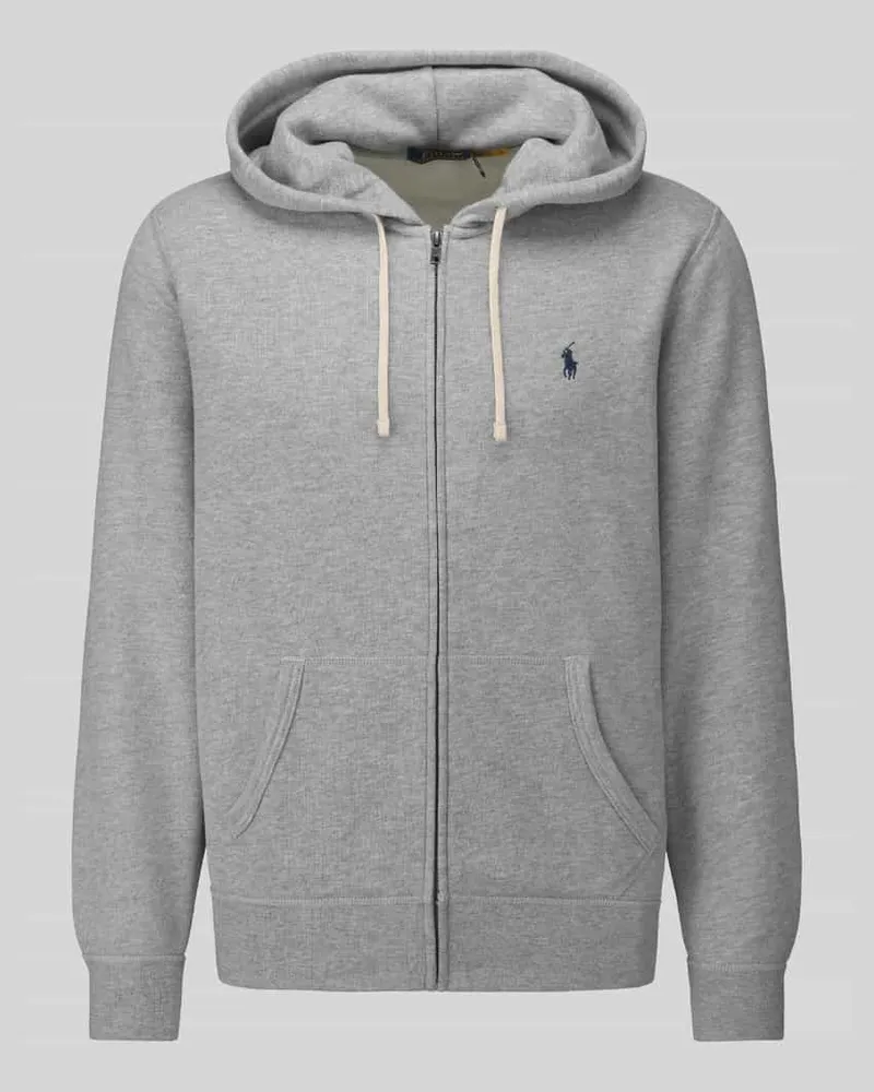 Ralph Lauren Sweatjacke mit Logo-Stickerei Hellgrau