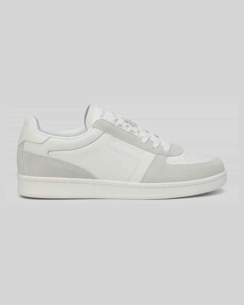Marc O'Polo Sneaker aus echtem Leder Weiss