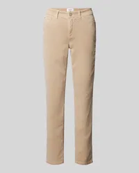 Cambio Slim Fit Cordhose im 5-Pocket-Design Modell 'PIPPER Sand