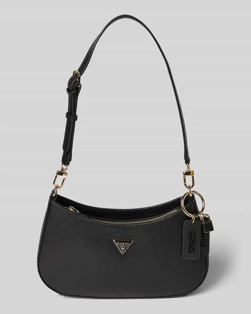 Guess Handtasche mit Label-Applikationen Modell 'NOELLE II Black