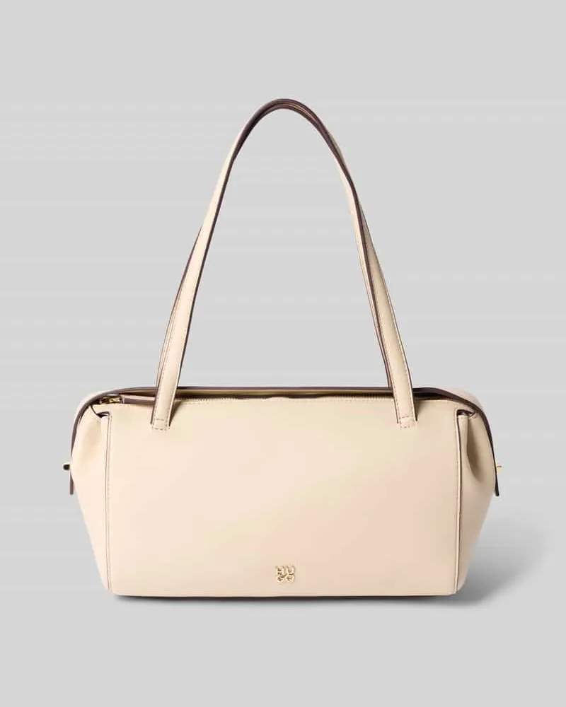 HUGO BOSS Henkeltasche in Leder-Optik Modell 'Meelo_Duffle Ecru