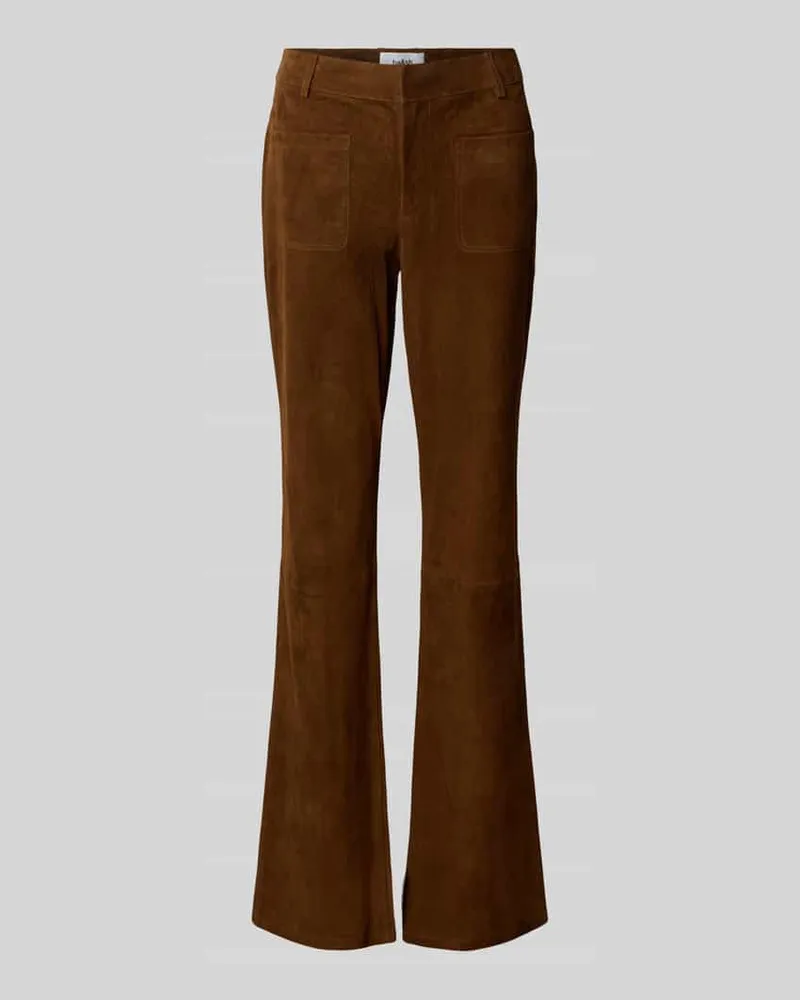 ba&sh Flared Stoffhose mit Eingrifftaschen Camel