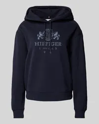 Tommy Hilfiger Hoodie mit Label-Stitching Dunkelblau