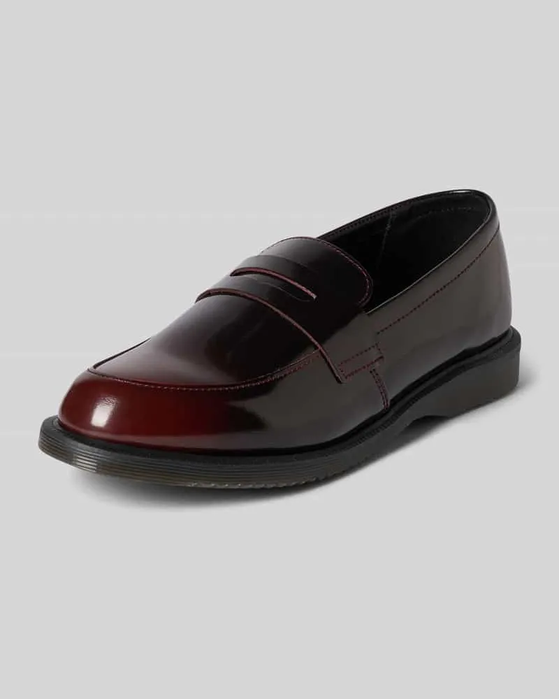 Dr.Martens Loafers aus Leder mit Schaftbrücke Modell 'Temara Dunkelrot