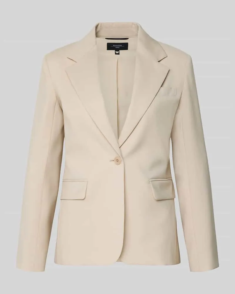 Max Mara Taillierter Blazer aus reiner Schurwolle Modell 'LAMINE Sand