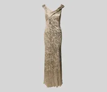 Abendkleid in Ripp-Optik